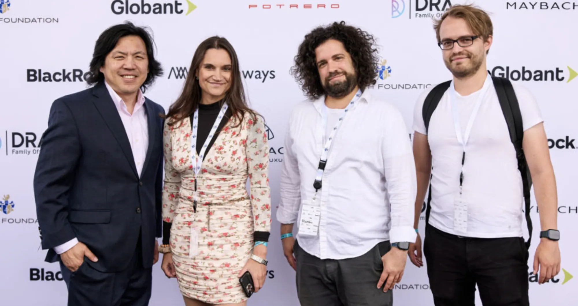 Keith Koo with others at the Maybach Foundation step-and-repeat