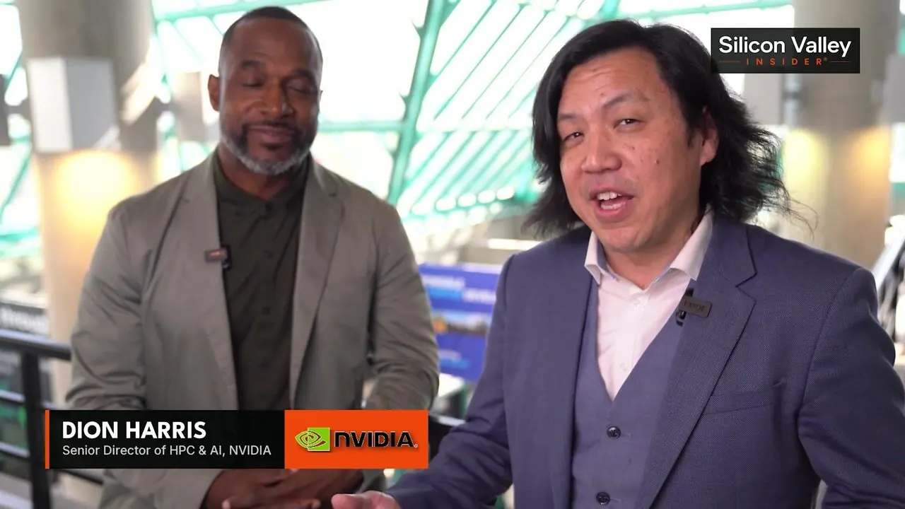 Dion Harris of NVIDIA in the AI Infra Summit media zone